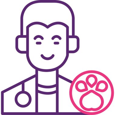 doktor simgesi, vektör illüstrasyonu