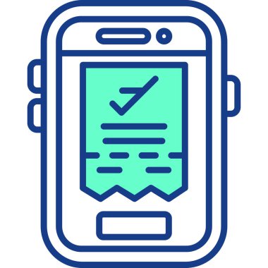 cep telefonu vektör illüstrasyonu, simge