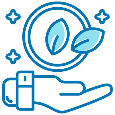 Yaprak. Web simgesi basit illüstrasyon