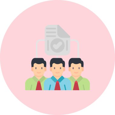 Takım çalışması web simgesi vektör çizimi