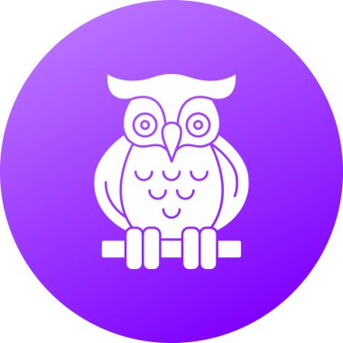 Baykuş web vektör illüstrasyon tasarımı