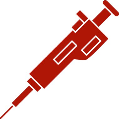 Şırınga ikonu. düz tasarım biçimi.