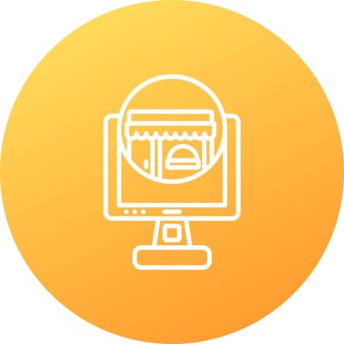 bilgisayar simgesi vektör illüstrasyonu