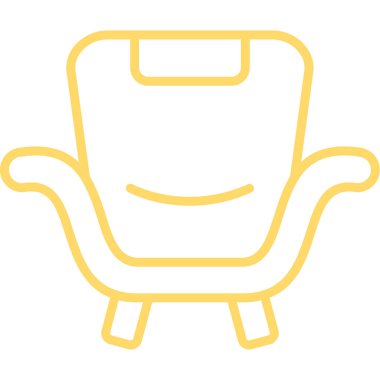 kanepe modern simge, vektör illüstrasyonu