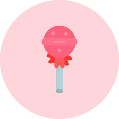 şeker düz vektör simgesi