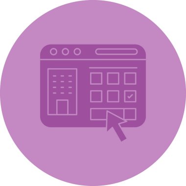 Hesap makinesi. Web simgesi basit tasarım