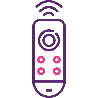 Uzak kontrol vektör simgesi modern basit tasarım