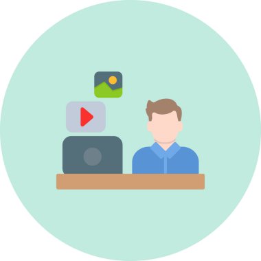 Video konferans vektör simgesi