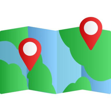 harita işaretleyici ile harita pin simgesi