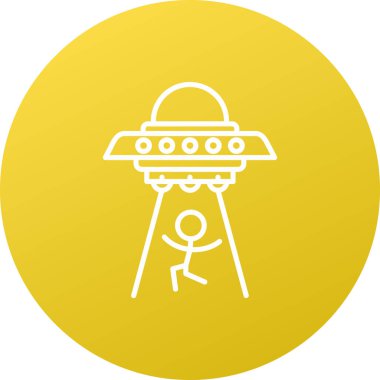 UFO simgesi vektör illüstrasyonu