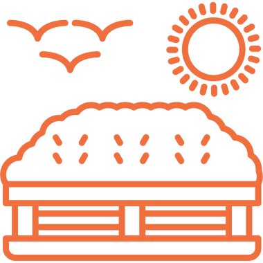 Gıda simgesinin vektör illüstrasyonu