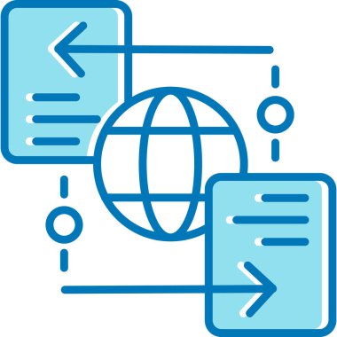 İnternet Ağı. Basit illüstrasyon