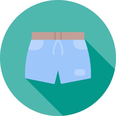 şort simgesi, vektör illüstrasyonu