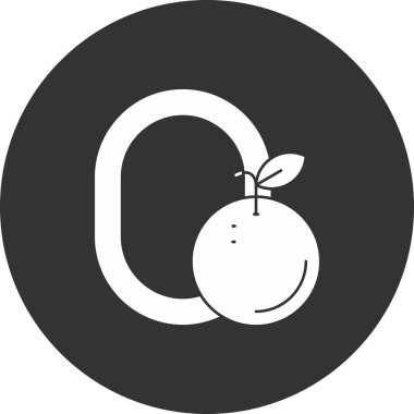 elma simgesinin vektör illüstrasyonu