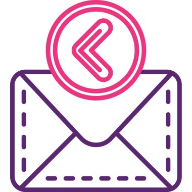 E-posta. Web simgesi basit illüstrasyon