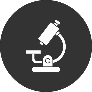 Mikroskop simgesi vektör çizimi