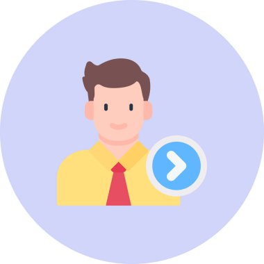 Sonraki simge, vektör illüstrasyonu basit tasarım