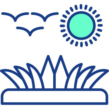 lotus. Web simgesi basit illüstrasyon