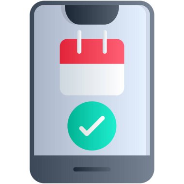 Tarih simgesi olan takvim. vektör illüstrasyonu