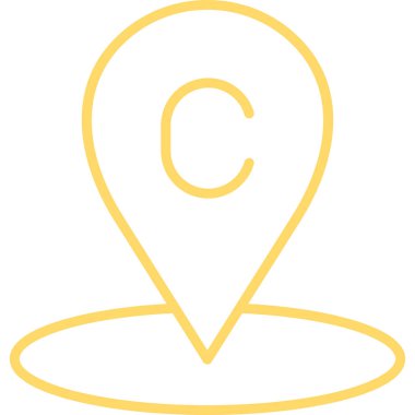 konum simgesi. beyaz arkaplanda izole edilmiş web tasarımı için konum konum vektörü simgesi