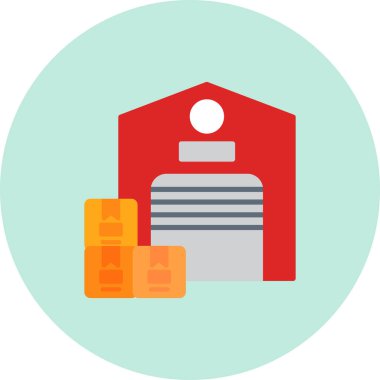 Modern çiftlik simgesinin vektör illüstrasyonu