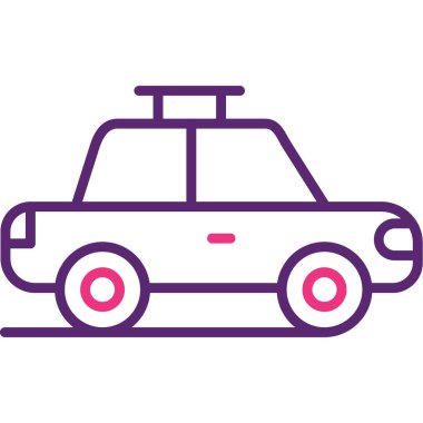 - Araba. Web simgesi basit illüstrasyon