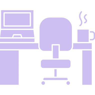 Çalışma alanı ile bilgisayar kutsal kişilerin resmi