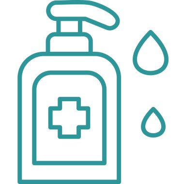 şişe sabun yıkama ikonu