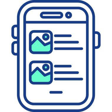 mobil uygulama simgesi vektör illüstrasyonu