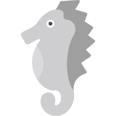 Düz şekilli balık hayvan deniz simgesi