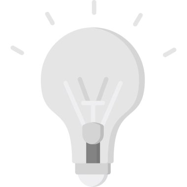 ampul ışığı simgesi, düz biçim