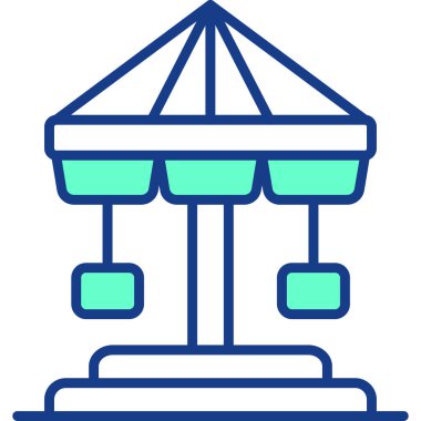 Mahkeme. Web simgesi basit illüstrasyon