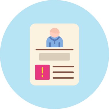 belge simgesi, modern tasarım illüstrasyonu