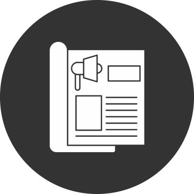 Belge. Web simgesi basit illüstrasyon