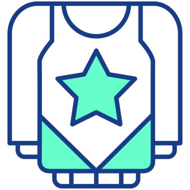 Kıyafetler. Web simgesi basit illüstrasyon