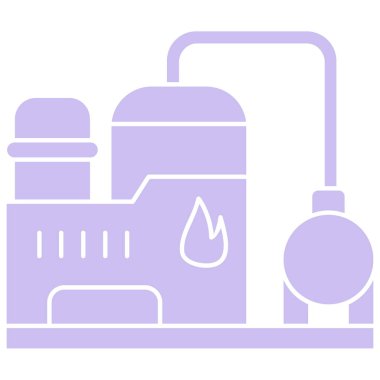 yağ tankı simgesi, vektör illüstrasyonu