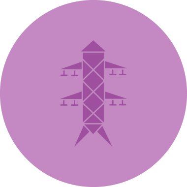 uçak ikonu vektör illüstrasyonu