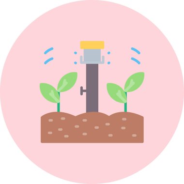 Bir bitkinin vektör illüstrasyonu