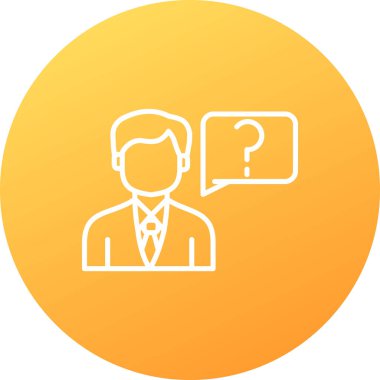 Soru işareti. vektör illüstrasyonu