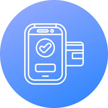 Cep telefonu. Web simgesi basit illüstrasyon