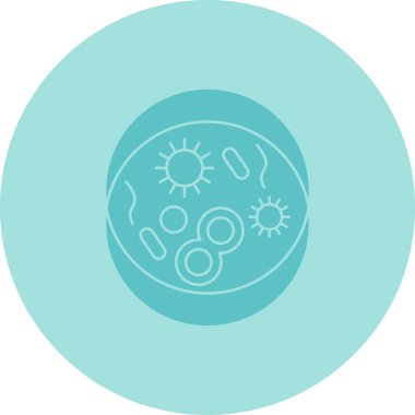 Bakteri simgesinin vektör çizimi