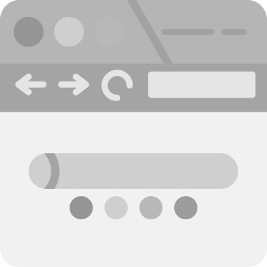 Tarayıcı web tarayıcı simgesi doldurulmuş ana hatlar biçiminde