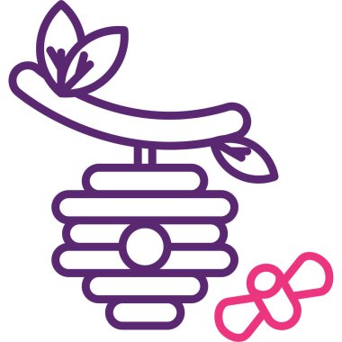 Çiçek. Web simgesi basit tasarım