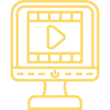 Televizyon ekranı. Basit resimleme