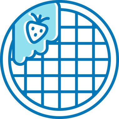 Yiyecek ve içecek ikonunun vektör illüstrasyonu