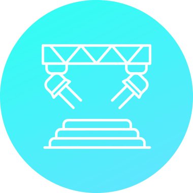 Modern yapı simgesinin vektör illüstrasyonu