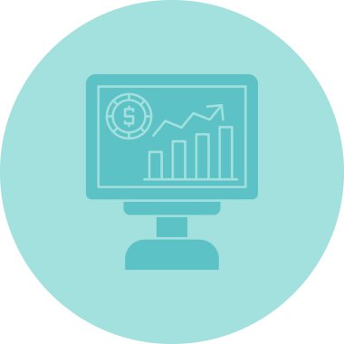 vektör lcd simgesi illüstrasyonu