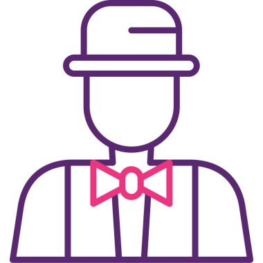 Adamım. Web simgesi basit illüstrasyon