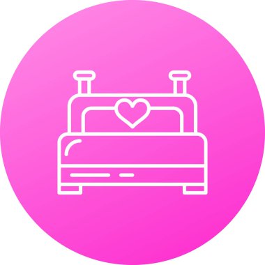 Kalp ikonu vektör illüstrasyonu