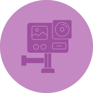 Kamera. Web simgesi basit illüstrasyon